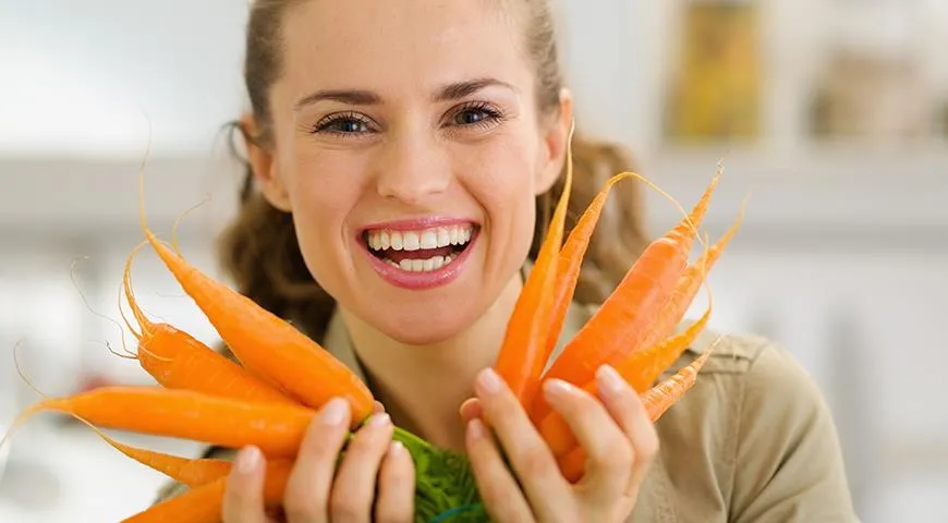 Морковь -  богатый источник каротина