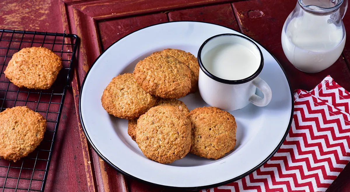 Овсяное печенье с бананом