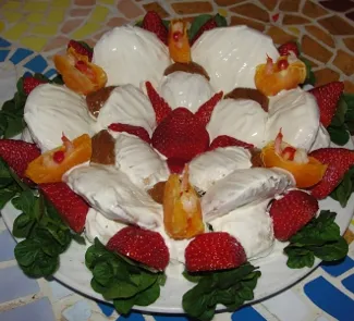 Торт с креветками  Цветение  Лотоса