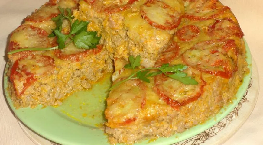 Рецепт запеканки с мясным фаршем и овощами