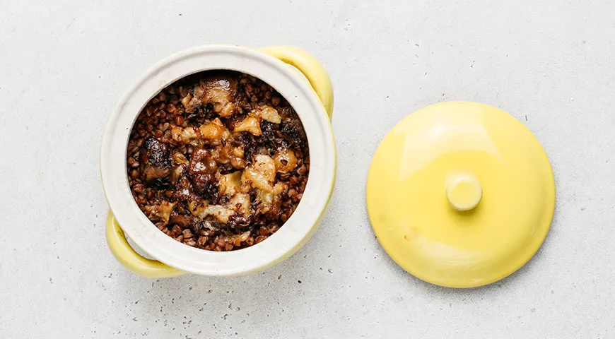 Каша гурьевская из гречневой крупы