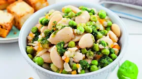 Рецепты с маслом оливковым, фасолью и бобами