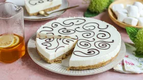 Торт с маршмеллоу без выпекания