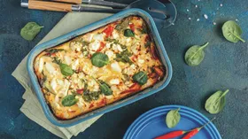 Рецепты со шпинатом, яйцом и сыром Фета