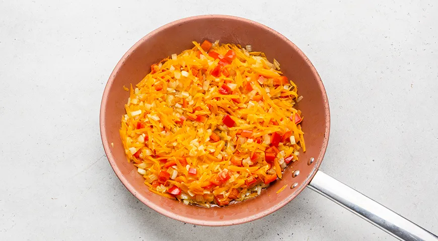 Рис с морковью и луком в духовке