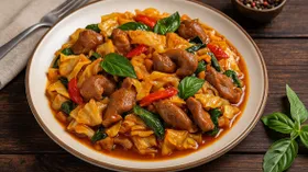 Простые рецепты с овощами и желудками