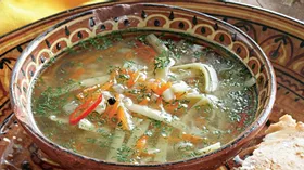 Суп-лапша с перепелками