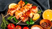 Шашлык из форели в духовке