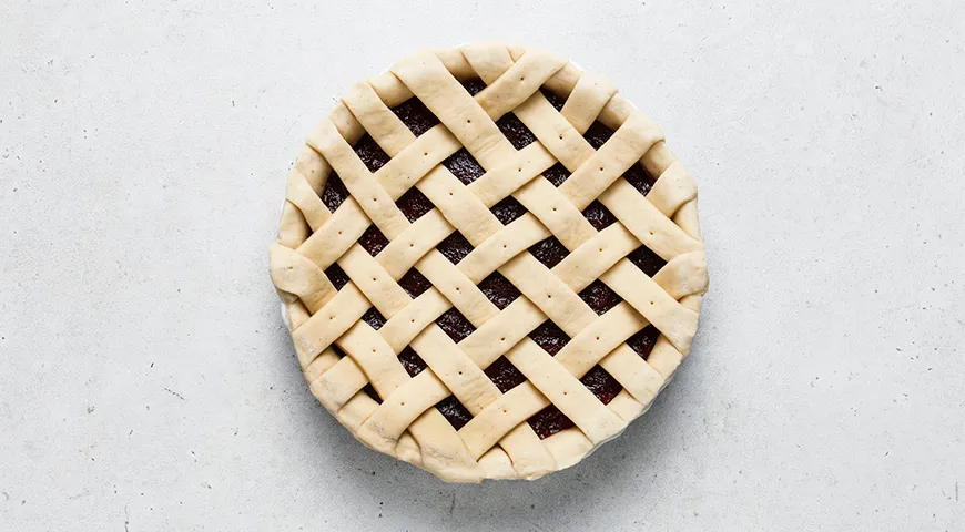 Открытый пирог с повидлом «Мамин»