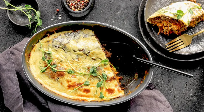 Запеканка из куриной печени со сметаной
