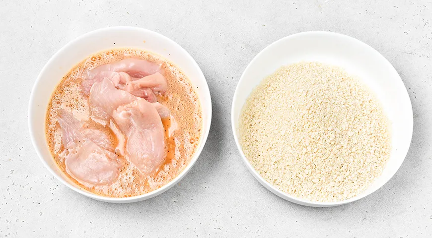 Куриное филе в панировке во фритюре