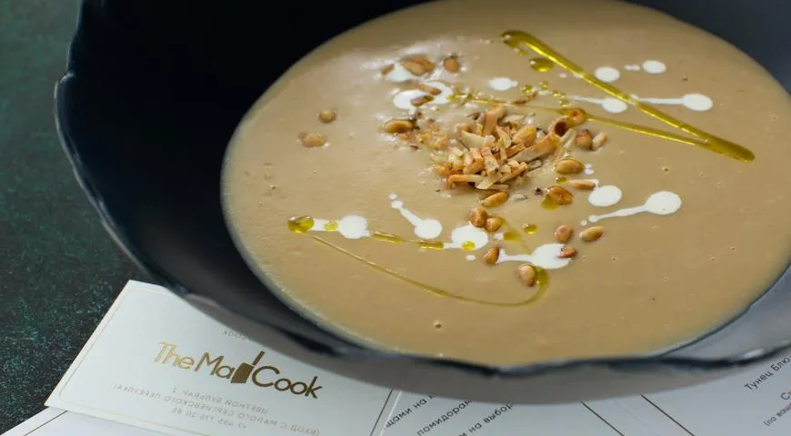 Суп-пюре из белых грибов