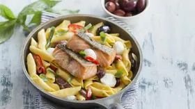 Рецепты с сыром Моцарелла и лососем