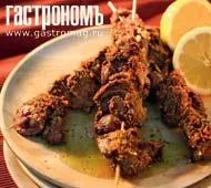 Шашлычки из куриной печени с ароматом фенхеля