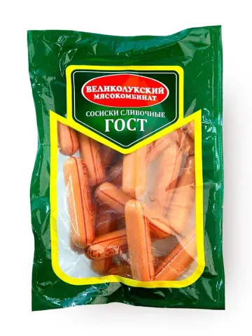 Великолукский МК Сливочные сосиски (600 г)
