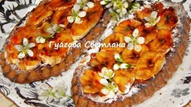 Постная банановая коврижка