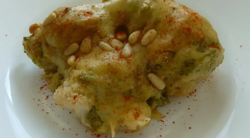 Рецепт запеканки из цветной капусты с брокколи