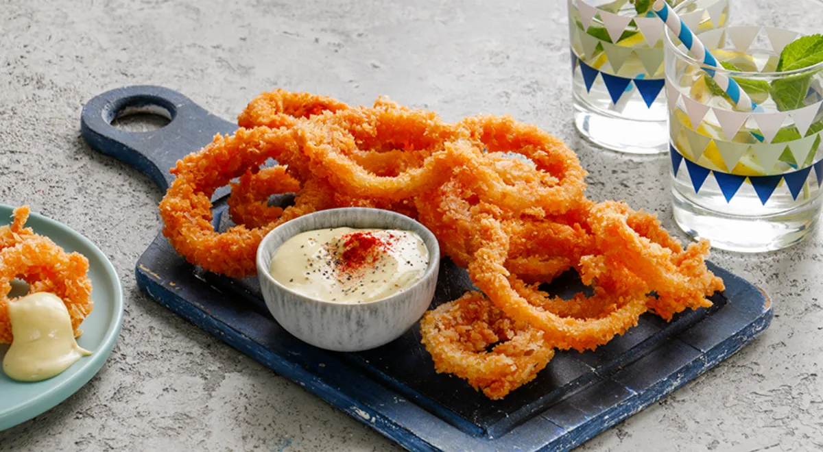 Хрустящий лук фри от Елены Ландэ