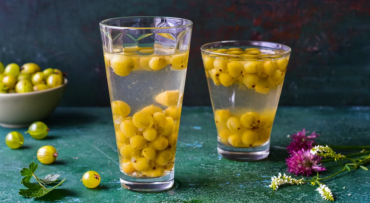 Компот из замороженного крыжовника