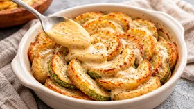 Запеченный картофель с цуккини