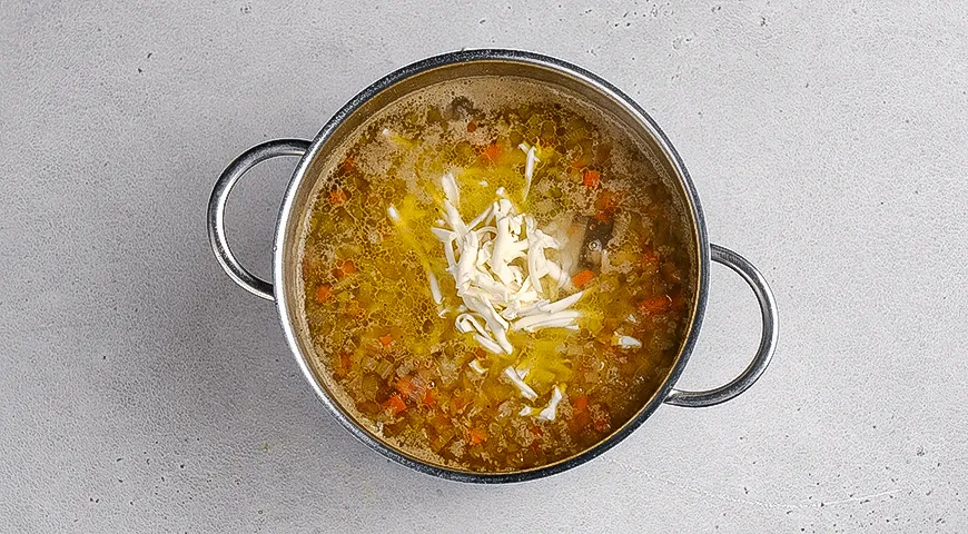 Сырный суп с ребрышками