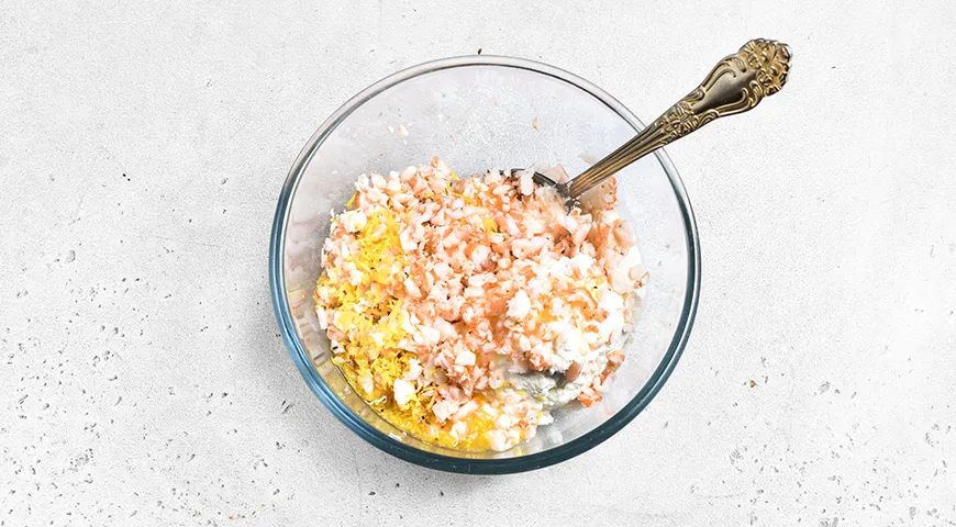 Равиоли с креветками и песто