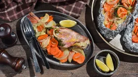 Окунь, запеченный в фольге