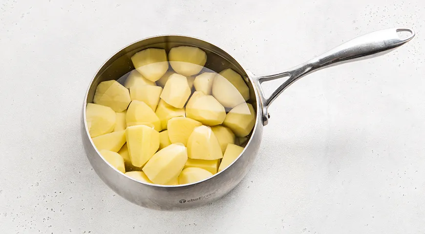 Картофельное пюре с зеленым луком