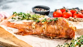 Морской окунь в аэрогриле