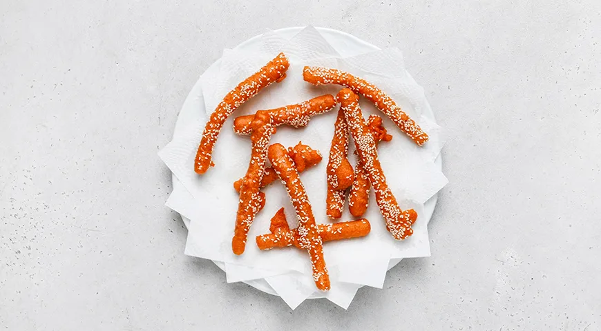 Жареные картофельные палочки из пюре