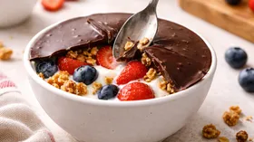 20 г белка на порцию: в TikTok завирусился рецепт йогурта под шоколадной глазурью