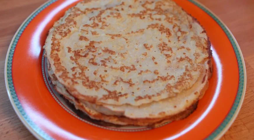 Блины постные на пшене с дрожжами