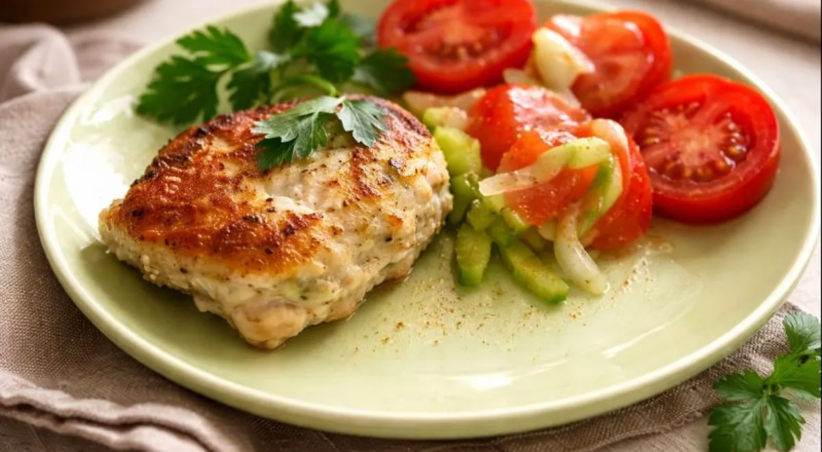 Куриные котлеты с картофелем и сливками