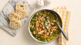 Суп с фасолью и индейкой