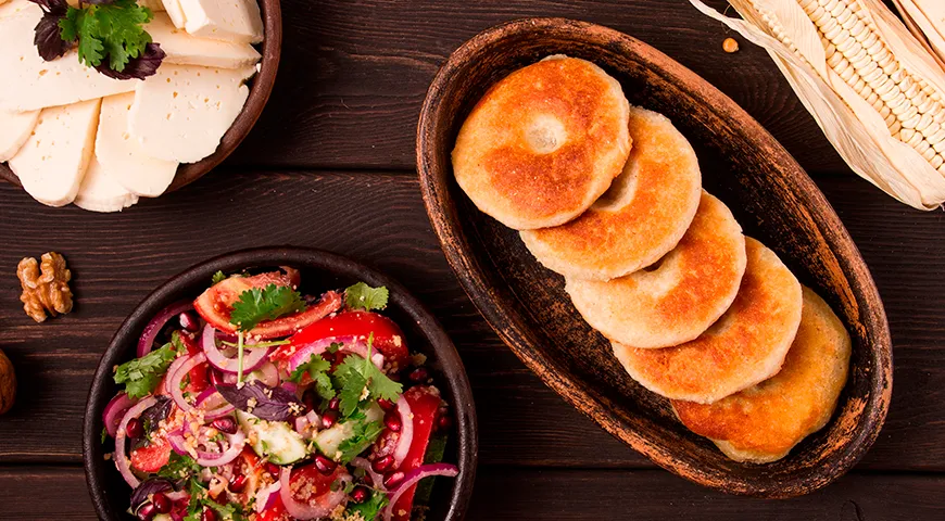 Рецепт лепешек мчади из кукурузной муки
