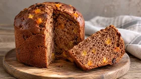 Ромовый кулич с цукатами, какао и ароматными пряностями!