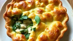 Пирог с курицей и шпинатом