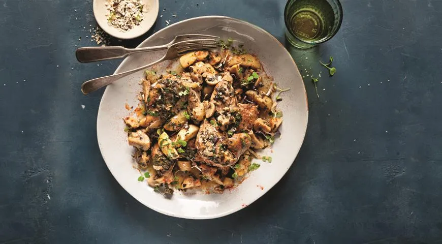 Рецепт цыпленка долины Ож, с кальвадосом