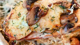 Рецепты с молочной продукцией, твёрдыми сырами и шампиньонами