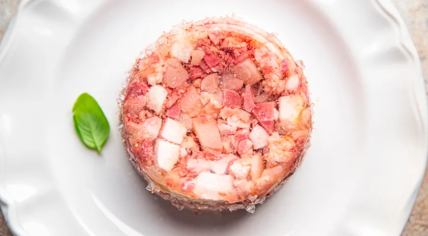 Зельц из свиного калтыка