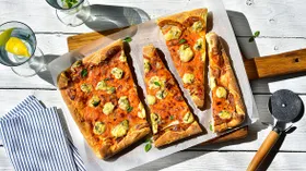 Рецепты с мукой, фруктами и сыром Моцарелла