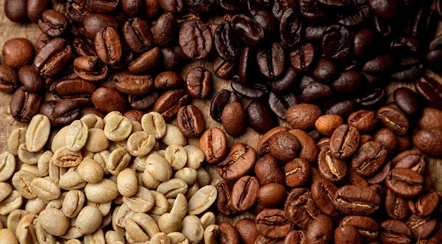 От вида обжарки кофе зависит вкус напитка