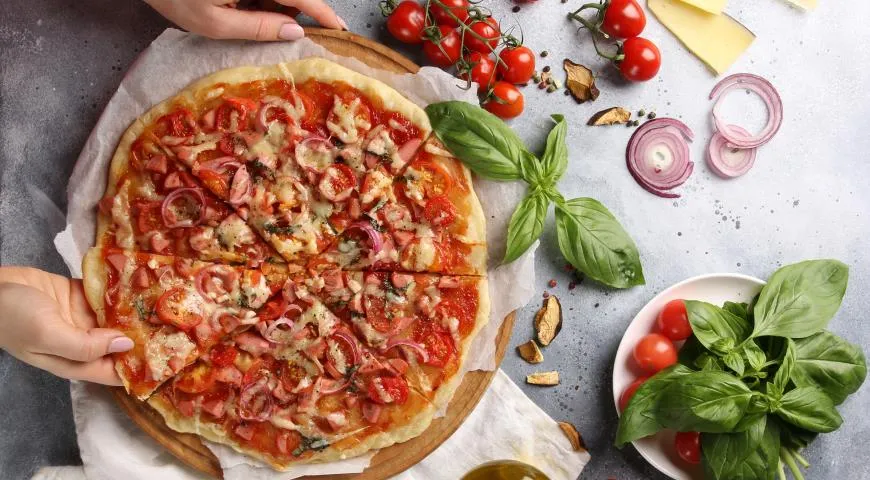 Рецепт мясной пиццы