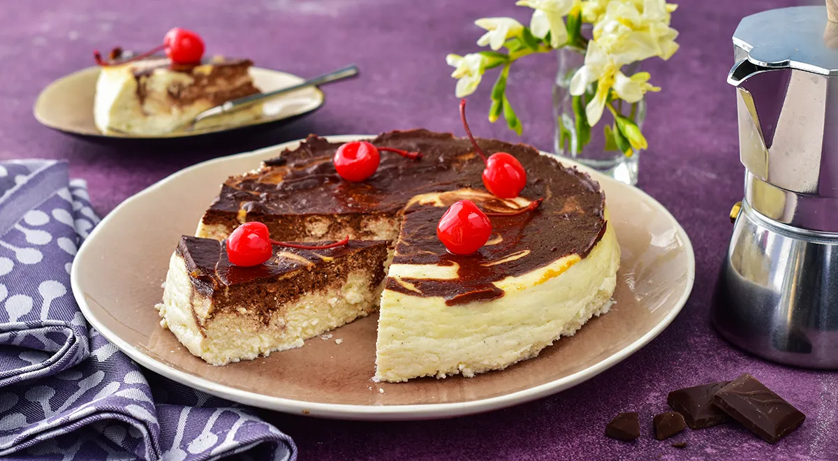 Рецепт шоколадного мраморного чизкейка