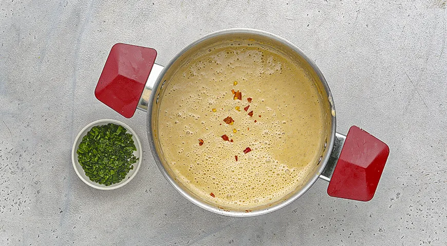 Острый крем-суп из шампиньонов