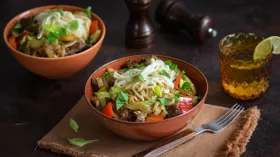 Лагман с овощами