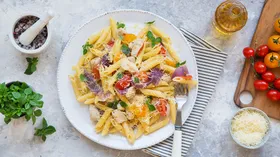 Рецепты с молочной продукцией, черри и пастой
