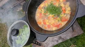 Шурпа с молодым картофелем