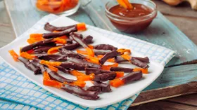 Глазированные цукаты из тыквы в сушилке