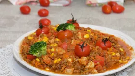 Рецепты с маслом растительным, мясом и чечевицей